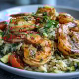 One-Pan Lemon Butter Shrimp Orzo