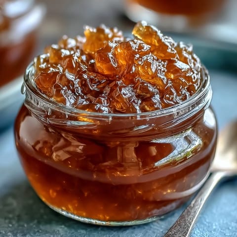 A golden jar of homemade dandelion jelly with delicate floral aroma, perfect for breakfast spreads and cheese platters.
