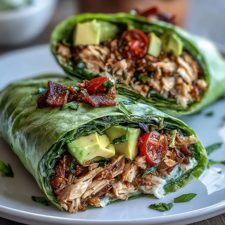 Savory turkey taco filling wrapped in fresh lettuce leaves, topped with tomatoes and cilantro for a quick, healthy dinner.