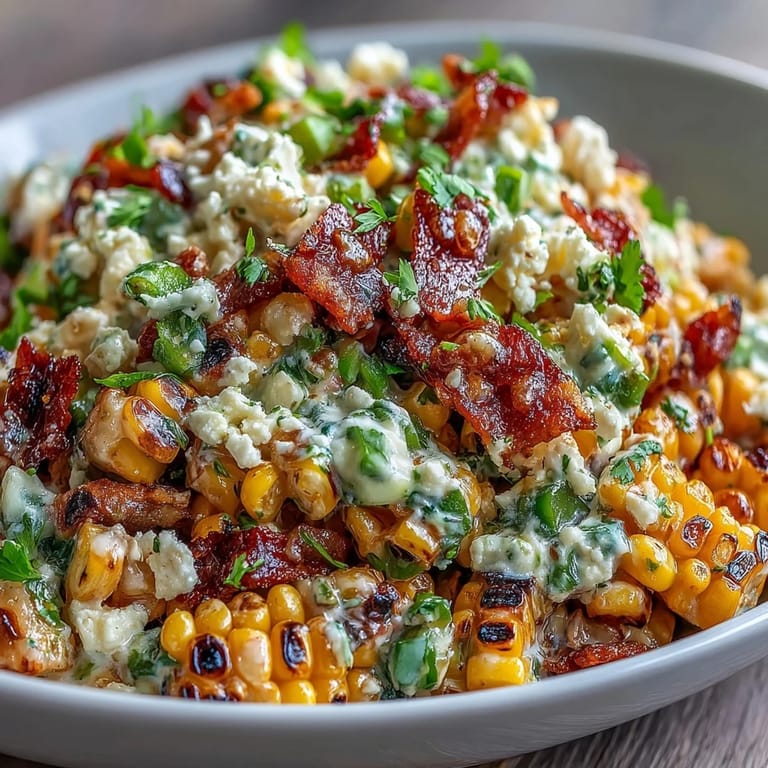 Fresh Mexican Street Corn Salad with smoky paprika, tangy lime, and bright cilantro, served chilled as a refreshing side dish.