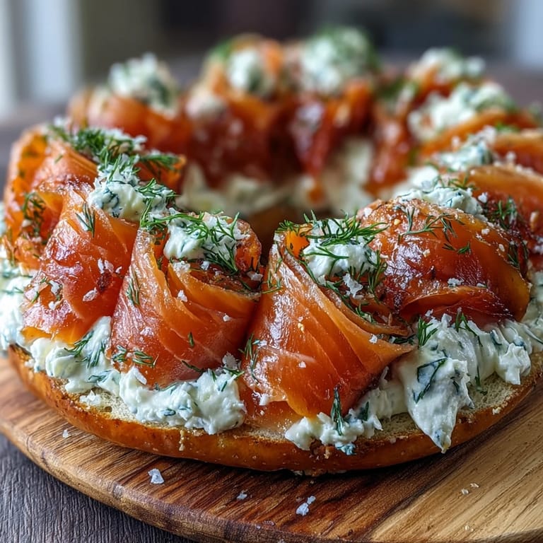 Artfully arranged Smoked Salmon Bagel Board, perfect for a celebratory and easy breakfast.