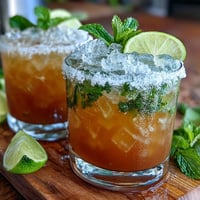 Refreshing Cinco de Mayo Margarita Mocktail with a salted lime rim, served over ice with vibrant citrus garnish.